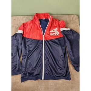 Chicago White Sox Full Zip Xfinity Track Jacket Red Blue Size Medium